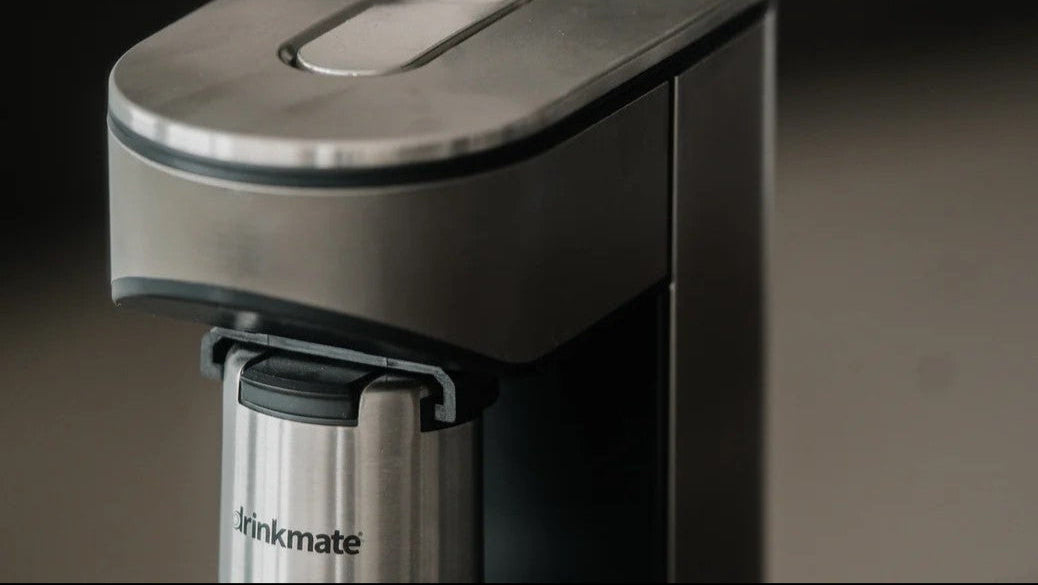 Drinkmate LUX Stainless Steel Sparkling Water and Soda Machine With CO₂ Cylinder