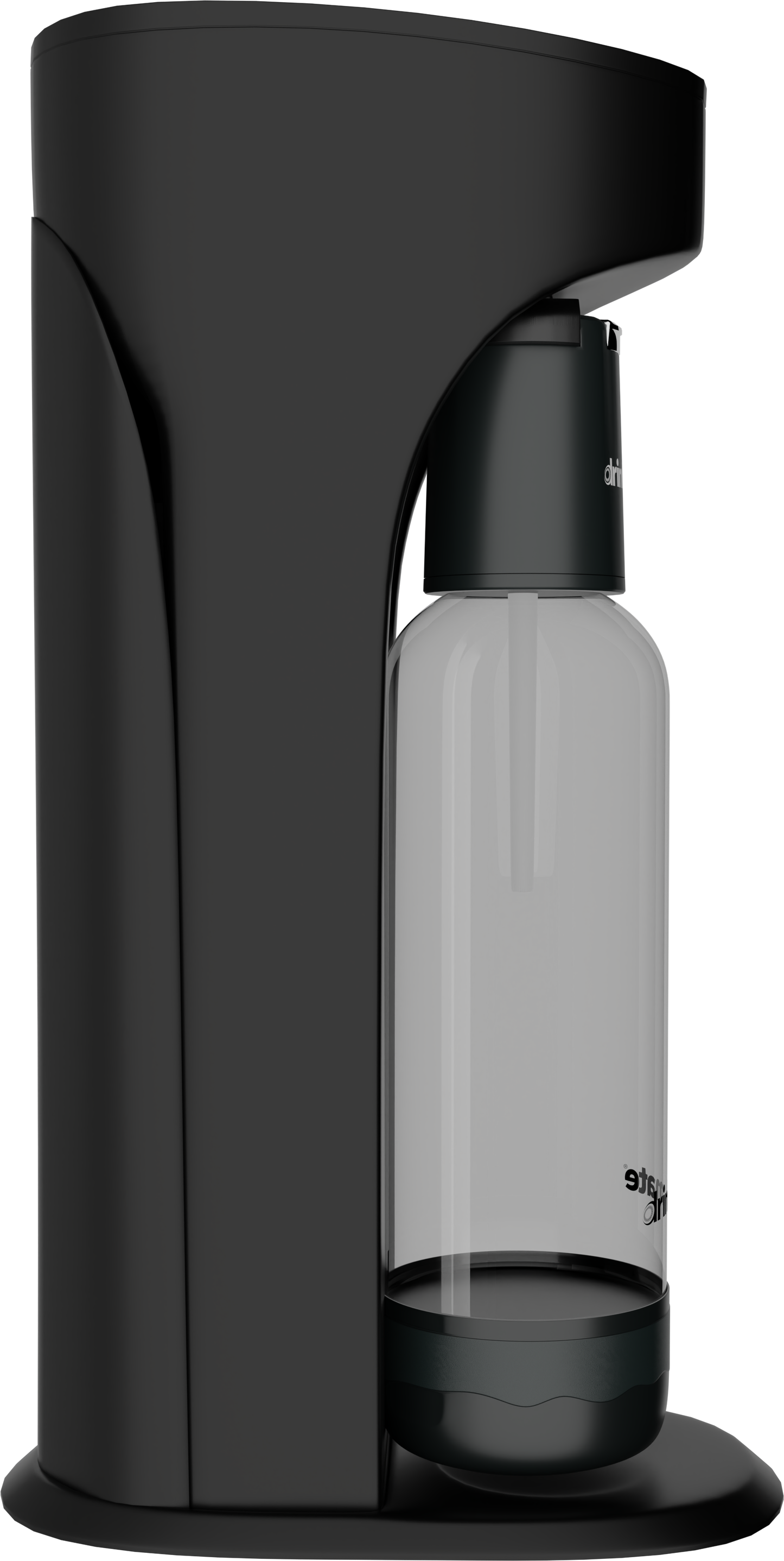 Drinkmate Sparkling Water and Soda Machine With CO₂ Cylinder (Black)
