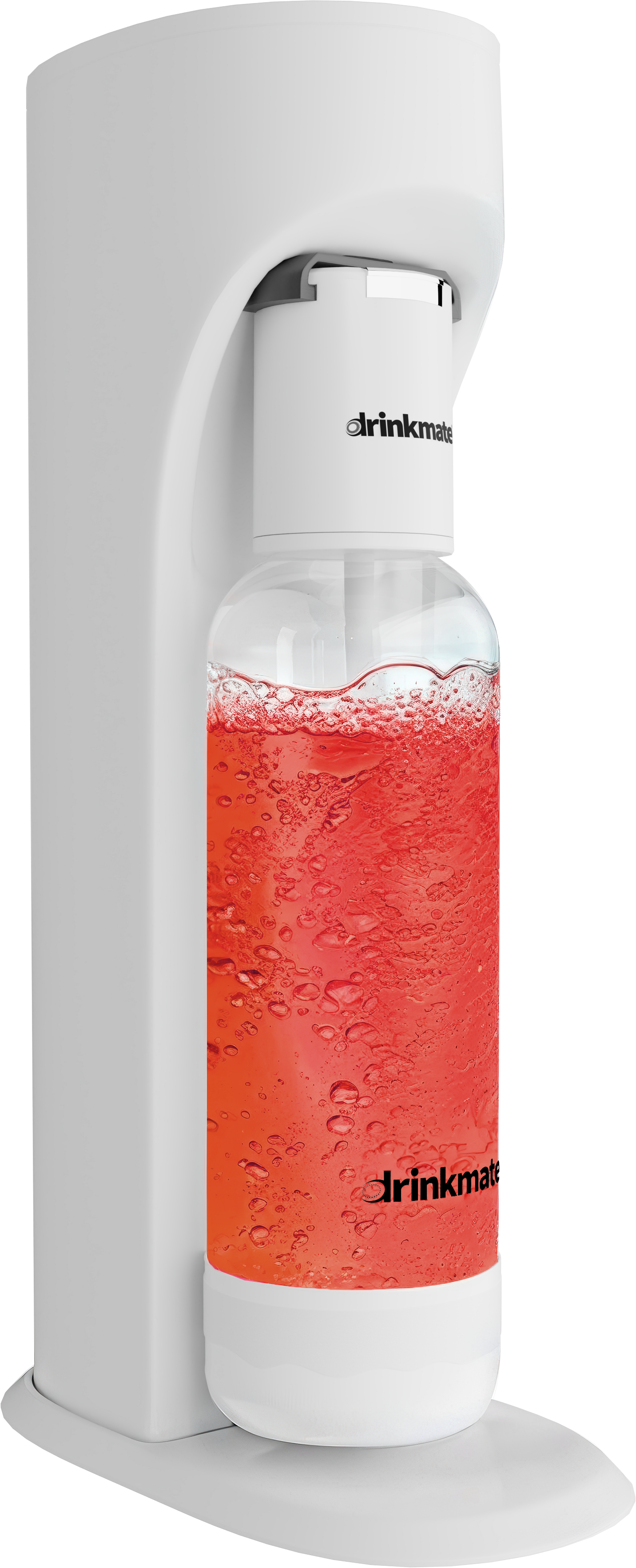 Drinkmate Sparkling Water and Soda Machine With CO₂ Cylinder (White)