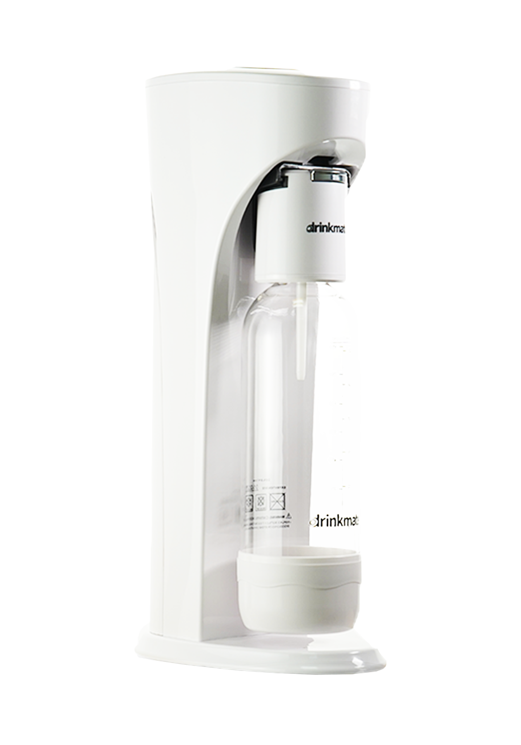 Drinkmate All Fizz Kit Bundle (Machine+2 co₂ cylinders+ 2 Pet Bottles) -  White
