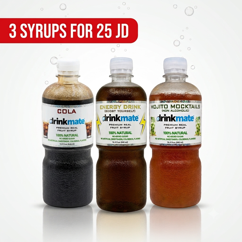 Drinkmate Syrup Bundle Any 3 Flavors for 25 JD