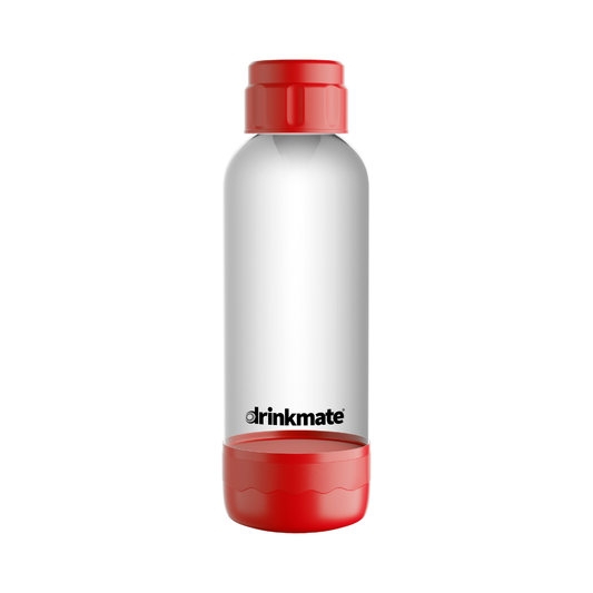 Drinkmate PET Bottles 1L Red, Twin Pack of 2