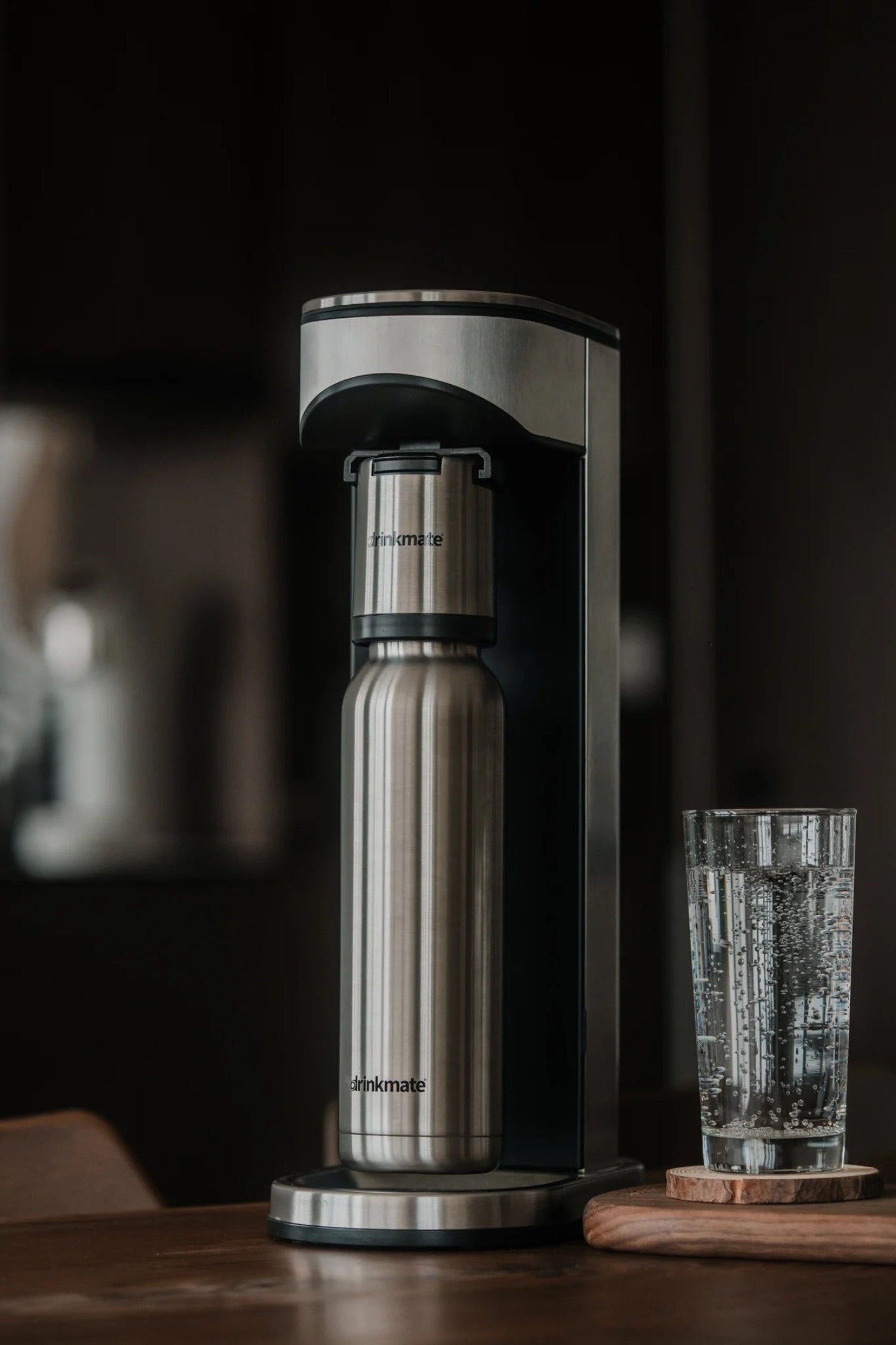 Drinkmate LUX Stainless Steel Sparkling Water and Soda Machine With CO₂ Cylinder