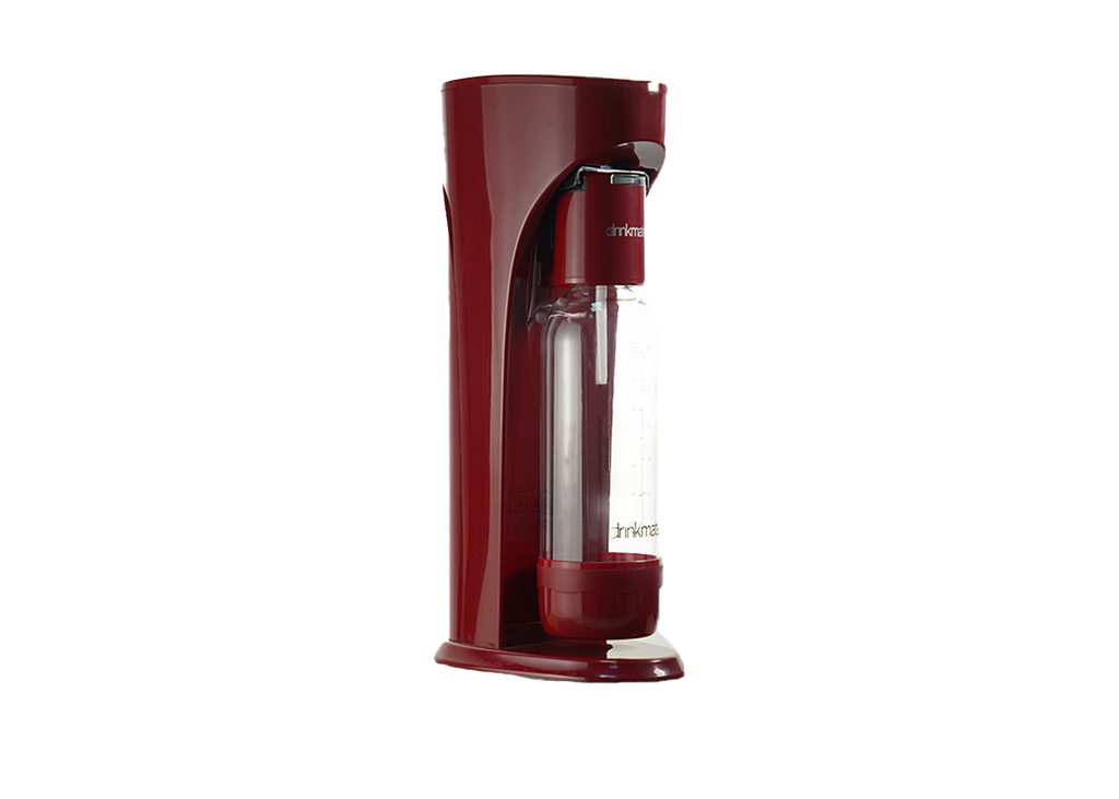 Drinkmate All Fizz Kit Bundle (Machine+2 co₂ cylinders+ 2 Pet Bottles) - Red