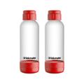 Drinkmate PET Bottles 1L Red, Twin Pack of 2