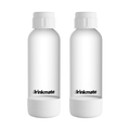 Drinkmate PET Bottles 1L White, Twin Pack of 2