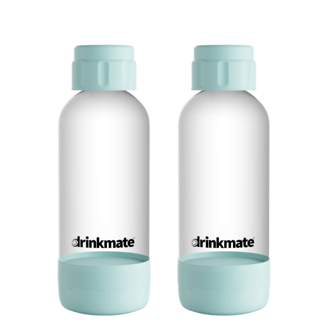Drinkmate PET Bottles 1L Blue, Twin Pack of 2